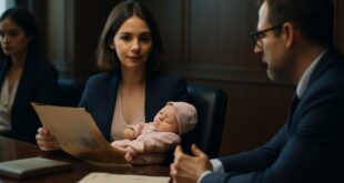 El día que llegué con mi hija recién nacida a la reunión de divorcio y presenté la prueba del fraude patrimonial