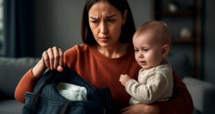 Mi hijo me dejó a su bebé con fiebre: la verdad que descubrí al abrir la bolsa de pañales